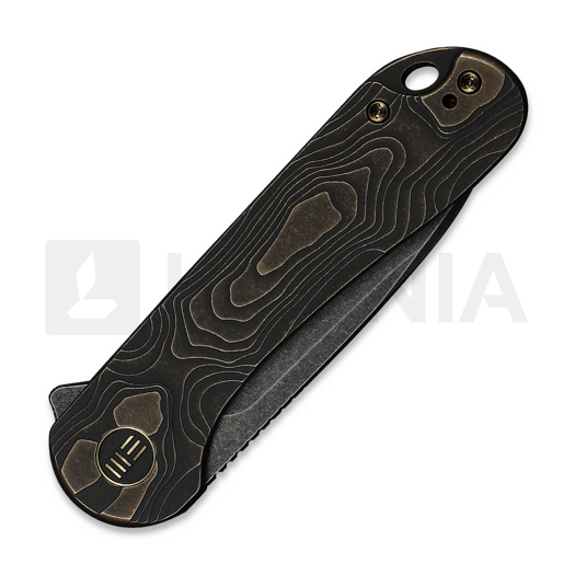 Coltello pieghevole We Knife Elementum, Bronze Titanium, Black Stonewash WE18062XA-3