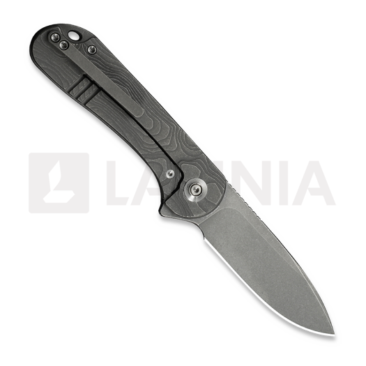 Coltello pieghevole We Knife Elementum, Gray Titanium, Stonewash WE18062XA-2
