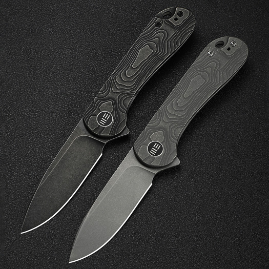 Coltello pieghevole We Knife Elementum, Gray Titanium, Stonewash WE18062XA-2