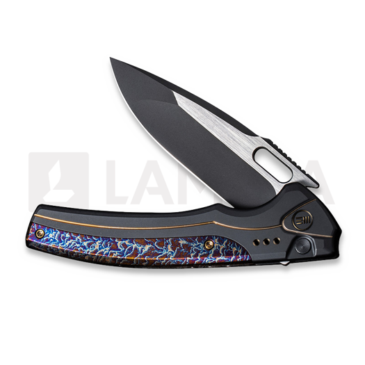 We Knife Exciton, Black Titanium, Flamed, Black Stonewash WE22038A-4