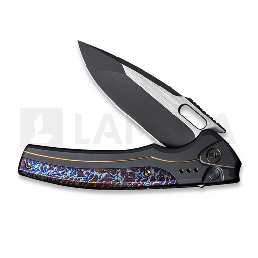 We Knife Exciton, Black Titanium, Flamed, Black Stonewash WE22038A-4