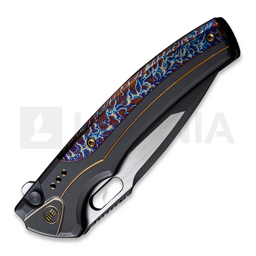 We Knife Exciton, Black Titanium, Flamed, Black Stonewash WE22038A-4