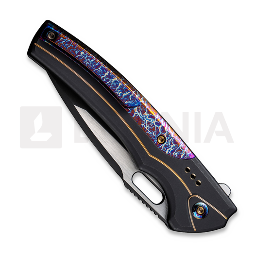 We Knife Exciton, Black Titanium, Flamed, Black Stonewash WE22038A-4