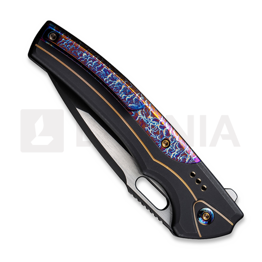 We Knife Exciton, Black Titanium, Flamed, Black Stonewash WE22038A-4
