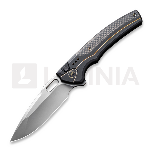 We Knife Exciton, Black Titanium, Twill CF, Silver BB WE22038A-1