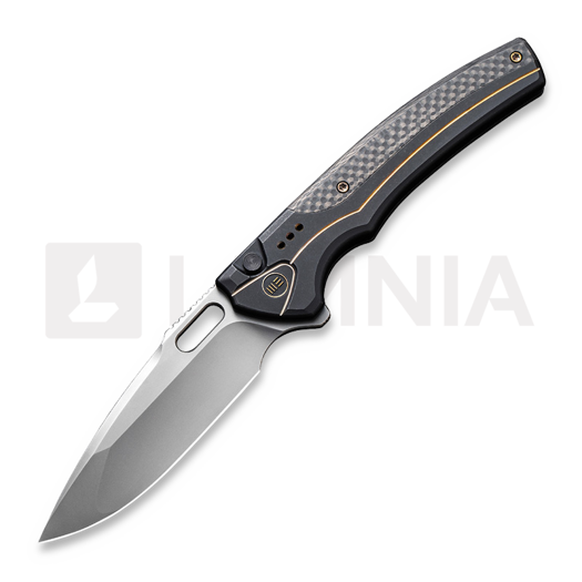 We Knife Exciton, Black Titanium, Twill CF, Silver BB WE22038A-1