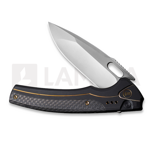 We Knife Exciton, Black Titanium, Twill CF, Silver BB WE22038A-1