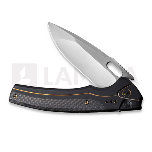 We Knife Exciton, Black Titanium, Twill CF, Silver BB WE22038A-1