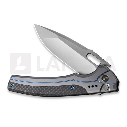 We Knife Exciton, Gray Titanium, Twill CF, Silver BB WE22038A-3