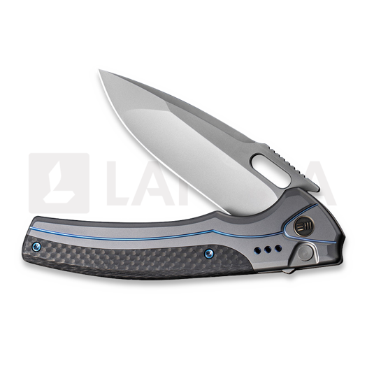 We Knife Exciton, Gray Titanium, Twill CF, Silver BB WE22038A-3