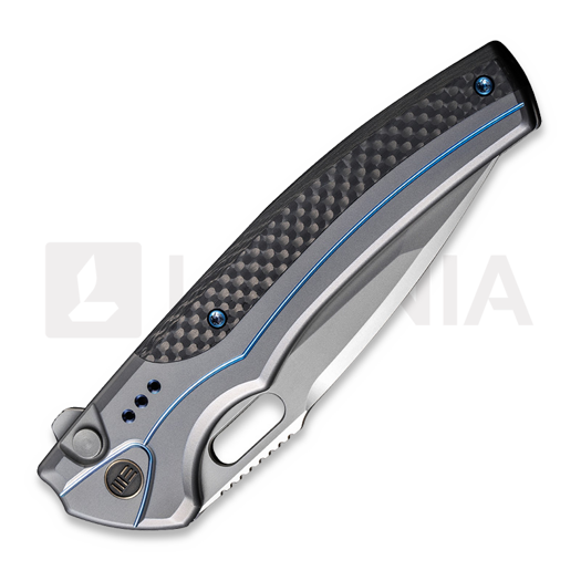 We Knife Exciton, Gray Titanium, Twill CF, Silver BB WE22038A-3