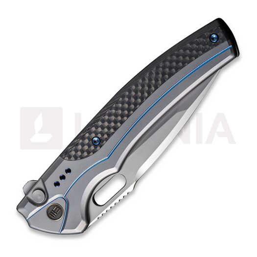 We Knife Exciton, Gray Titanium, Twill CF, Silver BB WE22038A-3