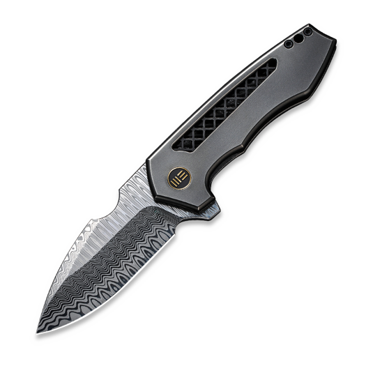 We Knife Harpen Damasteel, Polished Gray Titanium WE23019-DS1