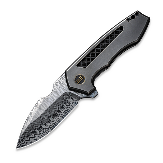 We Knife Harpen Damasteel, Polished Gray Titanium WE23019-DS1