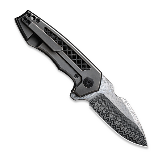 We Knife Harpen Damasteel, Polished Gray Titanium WE23019-DS1