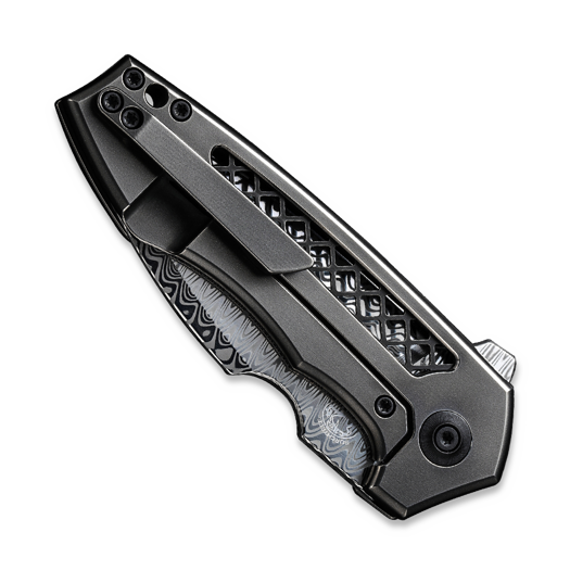 We Knife Harpen Damasteel, Polished Gray Titanium WE23019-DS1