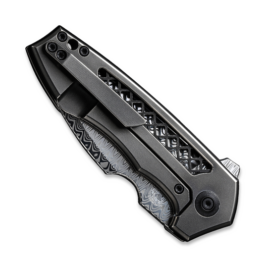 We Knife Harpen Damasteel, Polished Gray Titanium WE23019-DS1