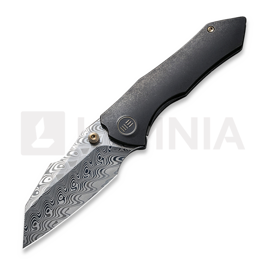 Складной нож We Knife High-Fin Damascus WE22005-DS1