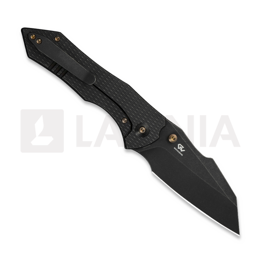 We Knife High-Fin XL, Black Ti, Black Stonewashed WE24010-1