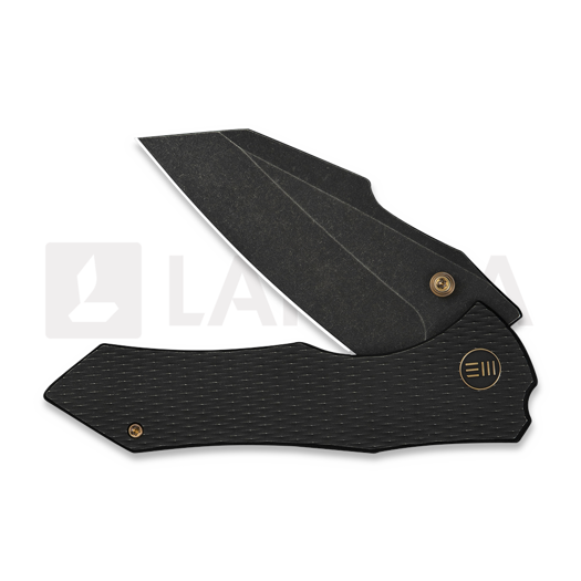 We Knife High-Fin XL, Black Ti, Black Stonewashed WE24010-1