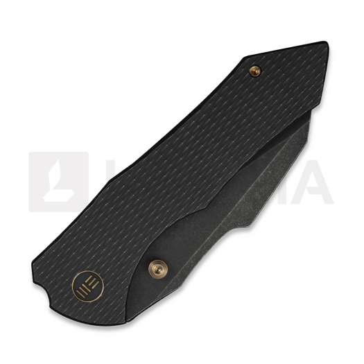 We Knife High-Fin XL, Black Ti, Black Stonewashed WE24010-1