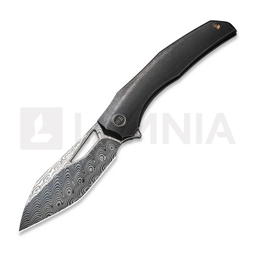 We Knife Ignio Damasteel, Black Titanium, Timascus Clip WE22042B-DS1