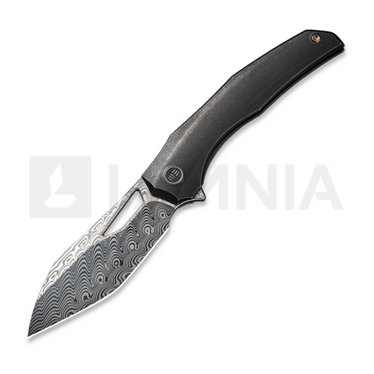 We Knife Ignio Damasteel, Black Titanium, Timascus Clip WE22042B-DS1