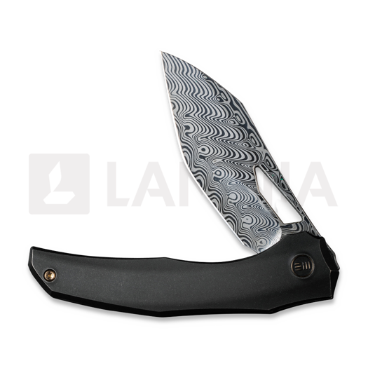 We Knife Ignio Damasteel, Black Titanium, Timascus Clip WE22042B-DS1