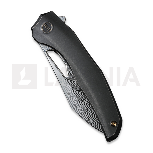 We Knife Ignio Damasteel, Black Titanium, Timascus Clip WE22042B-DS1