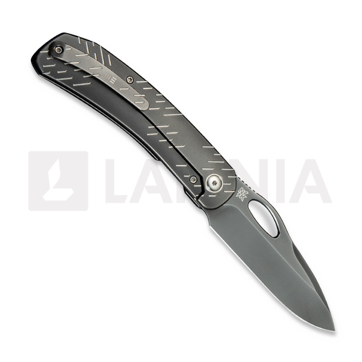 We Knife Inmate, Polished Gray Ti & Satin Raindrops, Polished WE23096B-4