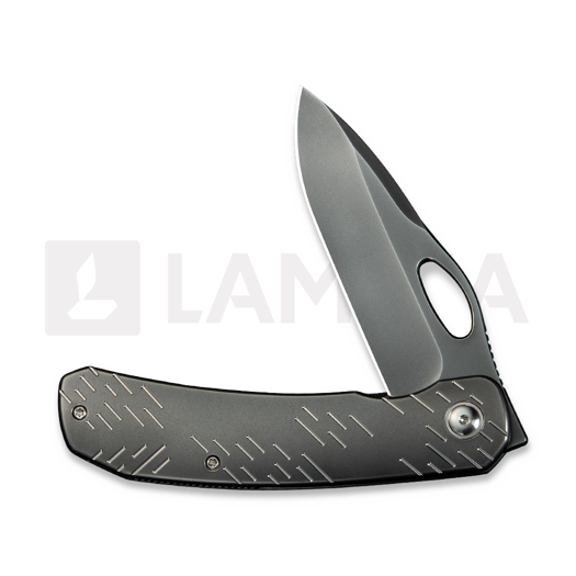 We Knife Inmate, Polished Gray Ti & Satin Raindrops, Polished WE23096B-4