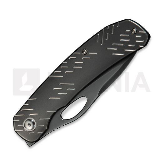 We Knife Inmate, Polished Gray Ti & Satin Raindrops, Polished WE23096B-4