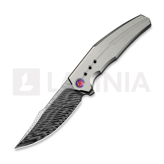 We Knife Kyklos Damasteel, Gray Titanium WE23086-DS1