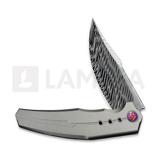 We Knife Kyklos Damasteel, Gray Titanium WE23086-DS1