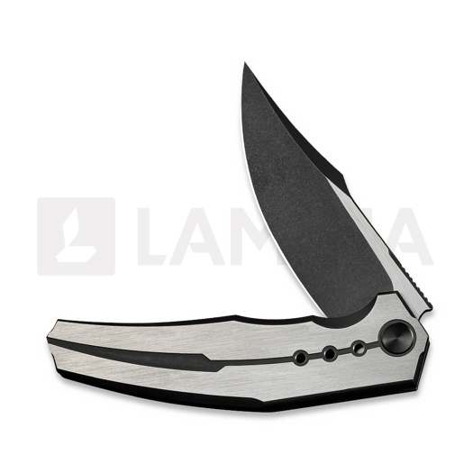 We Knife Kyklos, Satin/Black Titanium, Black SW/Satin WE23086-3