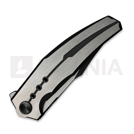 We Knife Kyklos, Satin/Black Titanium, Black SW/Satin WE23086-3
