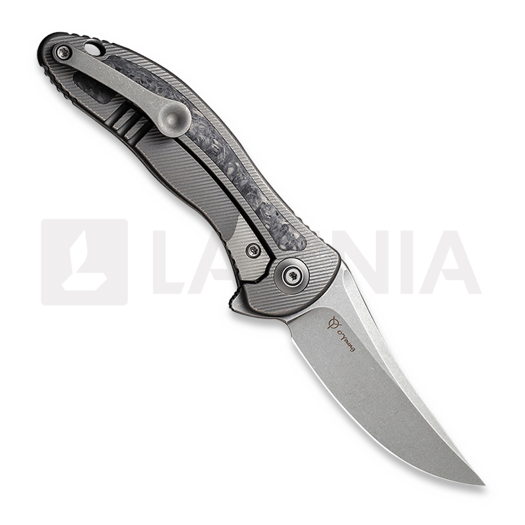 Navalha We Knife Mini Synergy, shredded carbon fiber inlay 2011CF-A