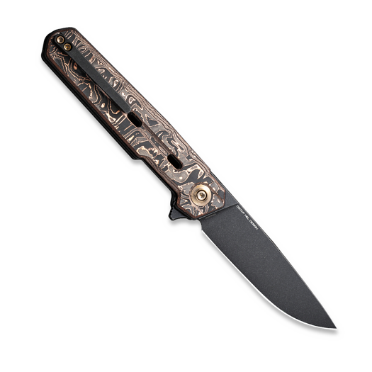 We Knife Navo, Copper Foil CF, Black Stonewash WE22026-5