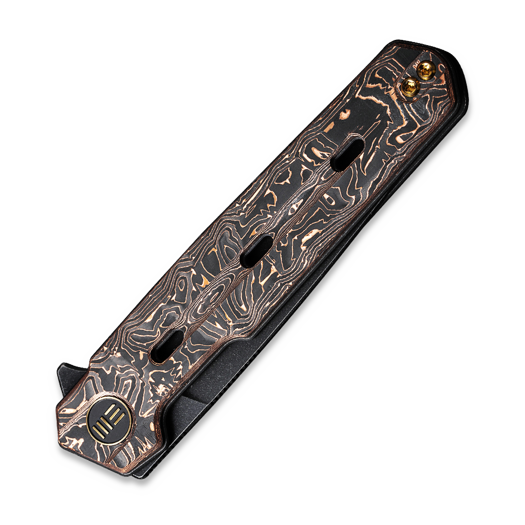 We Knife Navo, Copper Foil CF, Black Stonewash WE22026-5