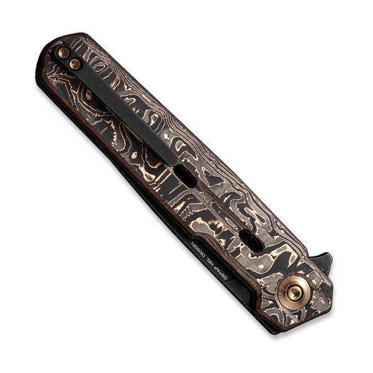 We Knife Navo, Copper Foil CF, Black Stonewash WE22026-5