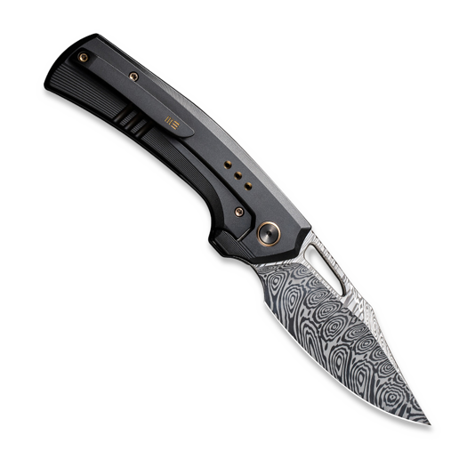 We Knife Nefaris Damasteel, Black Titanium/Nebula Fat CF WE22040F-DS1