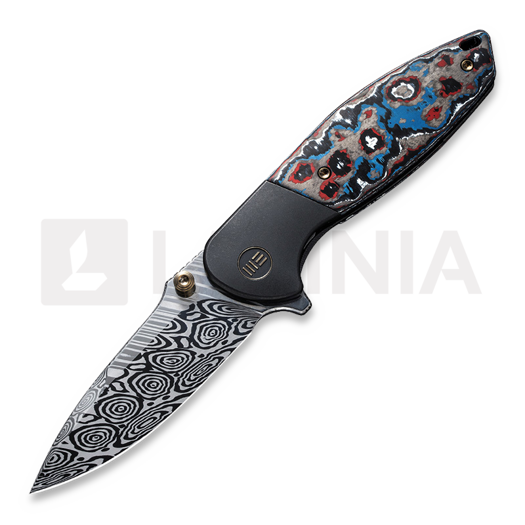 We Knife Nitro Mini, Black Titanium, Nebula Fat CF Inlay WE22015-DS1
