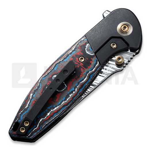 We Knife Nitro Mini, Black Titanium, Nebula Fat CF Inlay WE22015-DS1