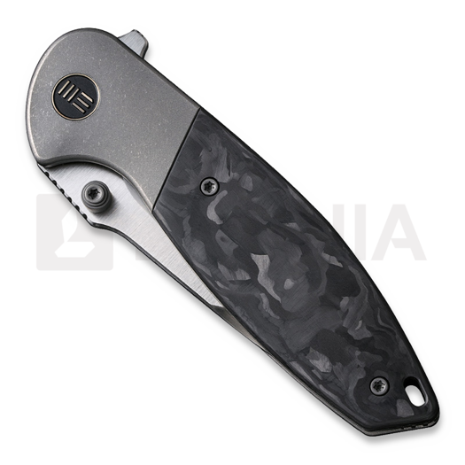 We Knife Nitro Mini, Gray Titanium, Marble CF Inlay WE22015-1