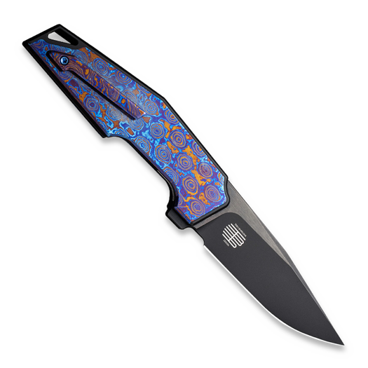 We Knife OAO, Black Ti/Timascus, Black SW/Brushed WE23001-4