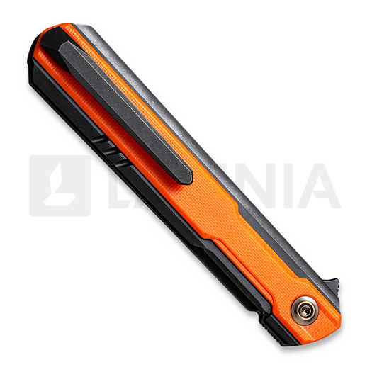 We Knife Peer 折叠刀, black TI/orange G10 2015B