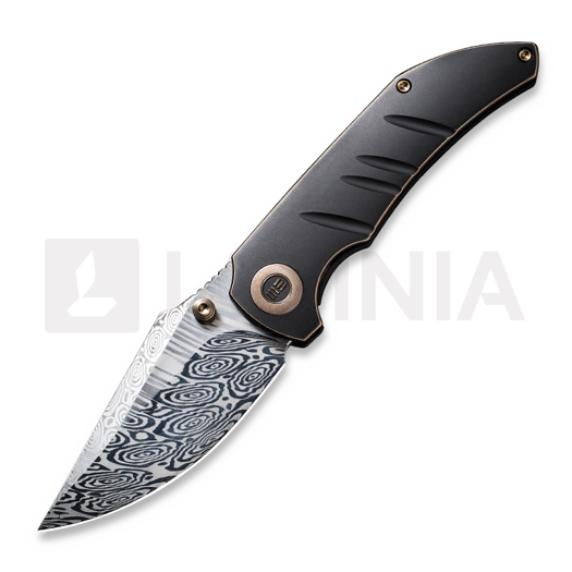 We Knife Riff-Raff, Bronze/Black Titanium, Damasteel WE22020B-DS1