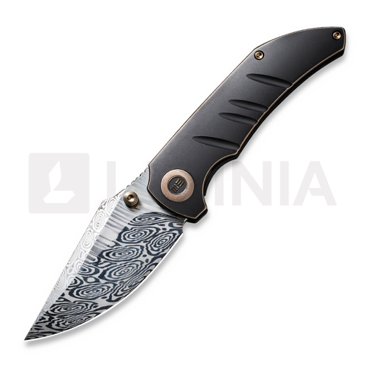 We Knife Riff-Raff, Bronze/Black Titanium, Damasteel WE22020B-DS1