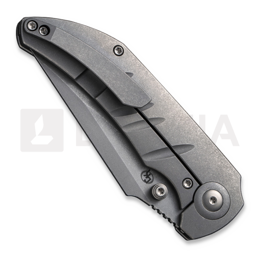 We Knife Riff-Raff, Gray Titanium, Gray Stonewash WE22020B-3