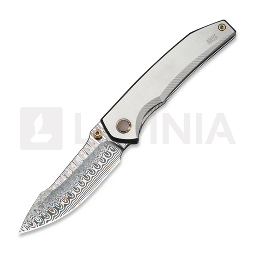 Couteau pliant We Knife Ryson Damasteel, Gray Titanium WE24086-DS1